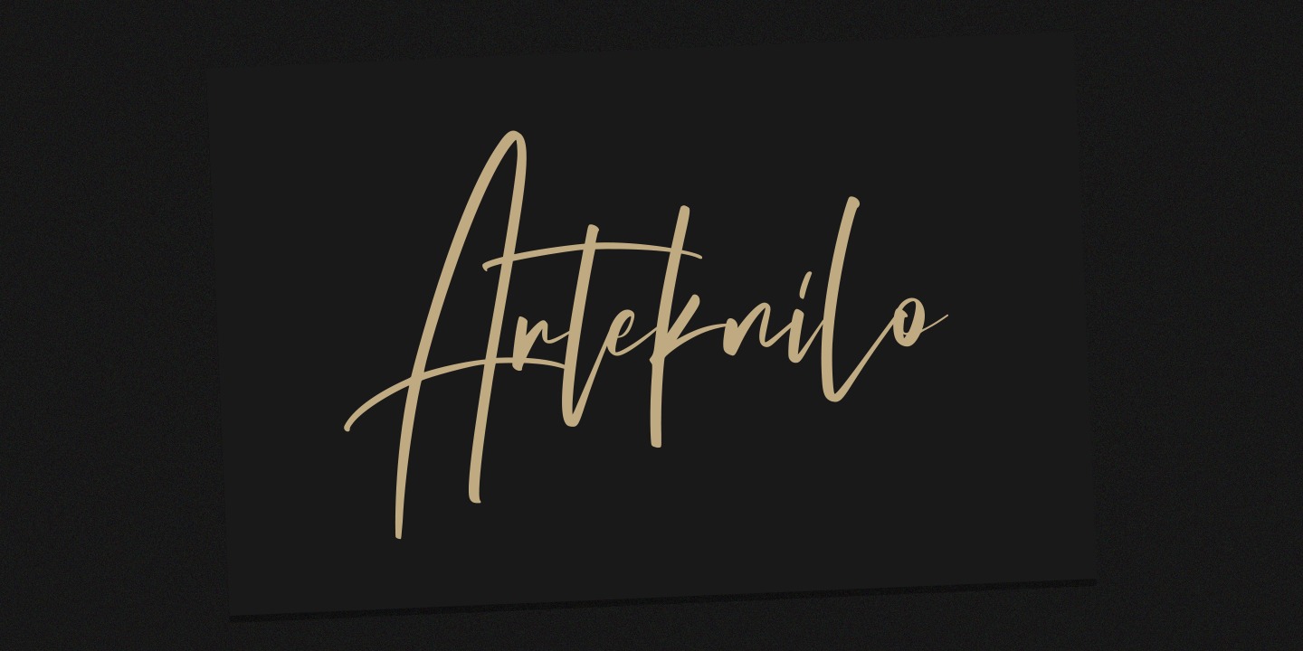 フォント Arteknilo